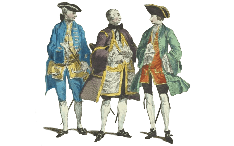18世紀：男性の服装