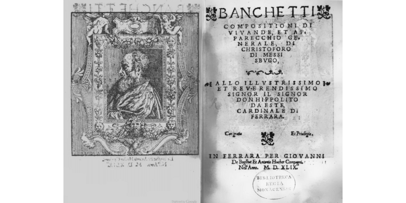 Banchetti, composizioni di vivande e apparecchio generale