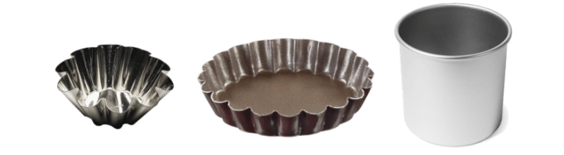 fluted or plain dariole mould