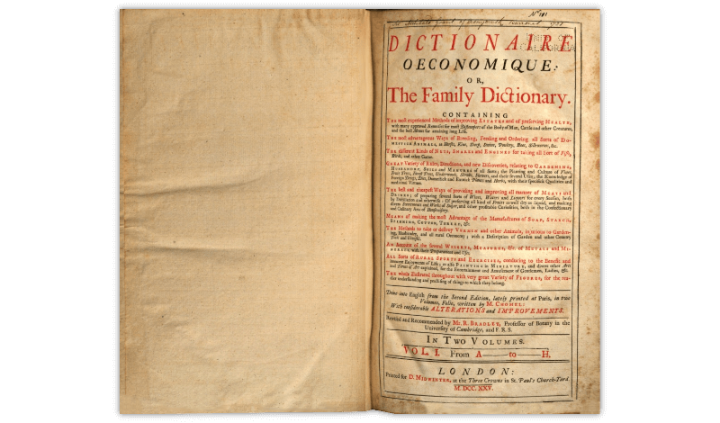 Dictionaire oeconomique, or, The family dictionary