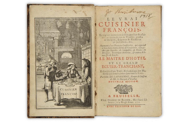 Vincent La Chapelle『The Modern Cook』1733年